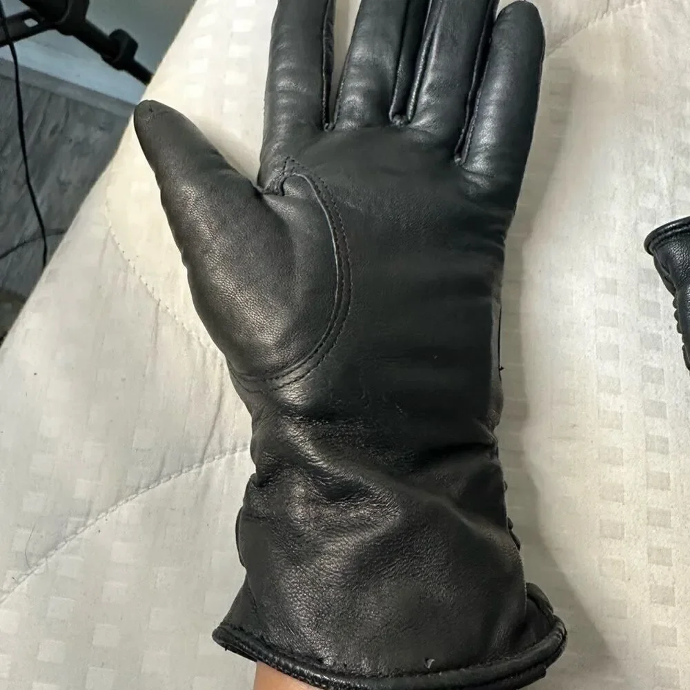 Wilsons Leather Womens Thinsulate Lined Touchpoint Leather Glove Black Small